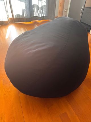 Puff pera negro 105x85 nuevo