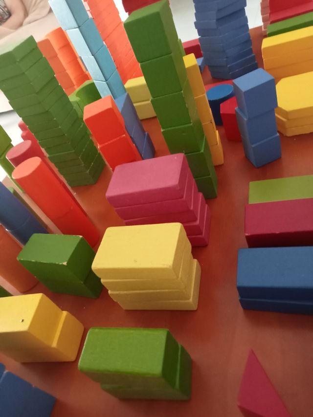 Bloques Construcción Madera 225 Piezas