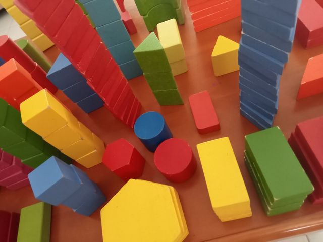 Bloques Construcción Madera 225 Piezas