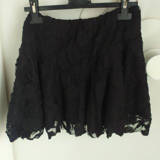 Minigonna pizzo nera taglia S