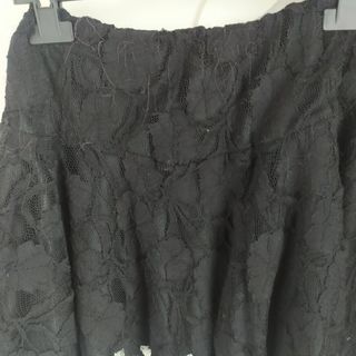 Minigonna pizzo nera taglia S