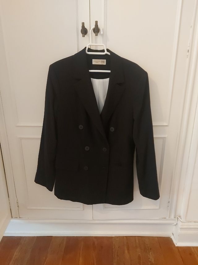 Blazer BSB Jeans Talla M Negro Dorado