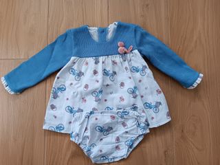 Vestido y pololo niña 12 meses
