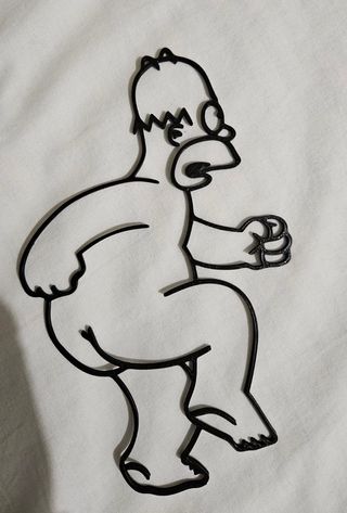 Stampa murale Homer Simpson 2D