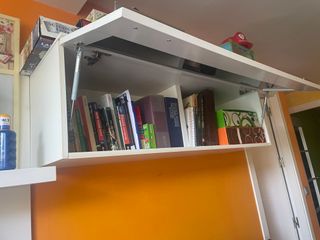 Mueble modular salón blanco