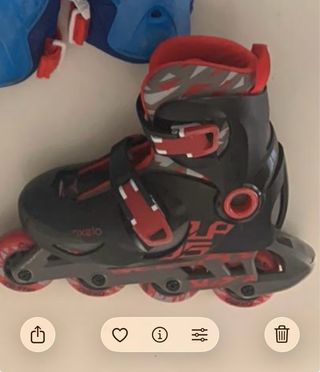 Patines niño 28/30 Negros + protecciones y bolsa