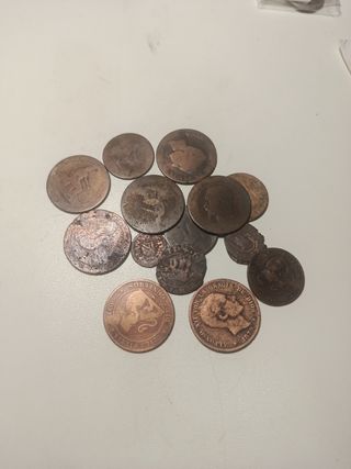 Lote de monedas antiguas