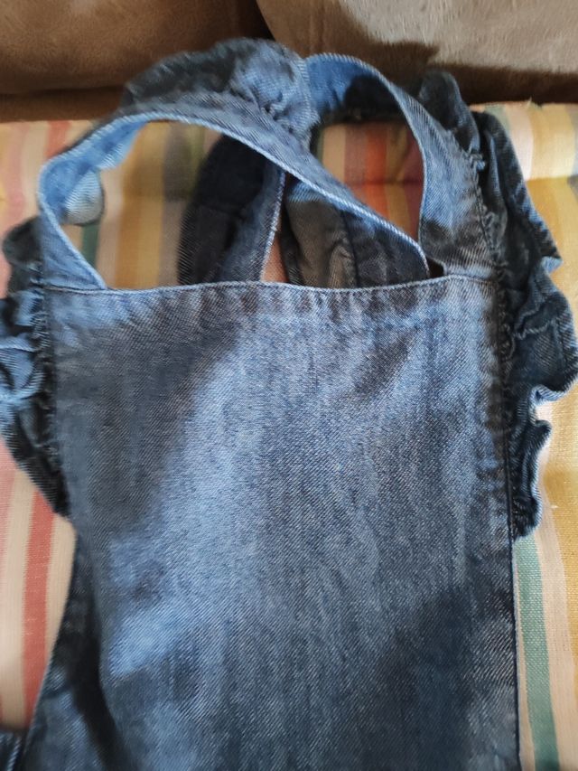 Vestido vaquero niña tirantes