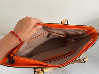 Bolso de mano estampado multicolor