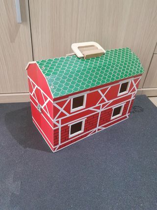 Granja de Madera con Figuras