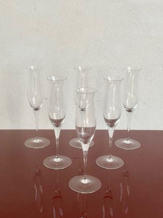 Set 6 Flûte Cristallo Finissimo Vintage calici 