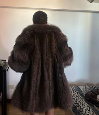 Chaqueta de zorro marrón