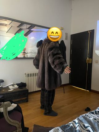 Chaqueta de zorro marrón