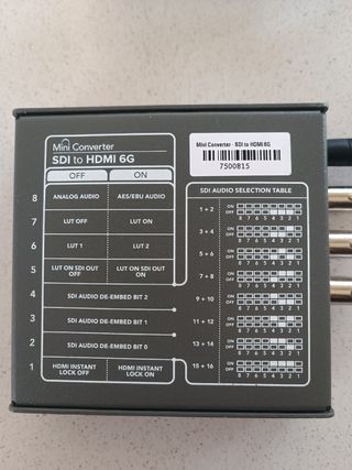 Blackmagic Mini Converter SDI a HDMI 6G