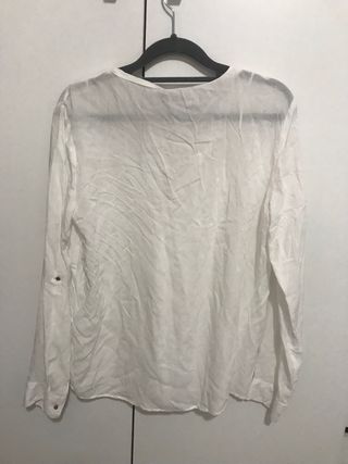 Camisa blanca manga larga