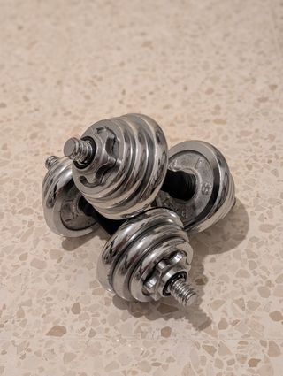 Pesas Cromadas Ajustables 9kg (2 unidades)