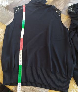 Set canotta e cardigan con paillettes