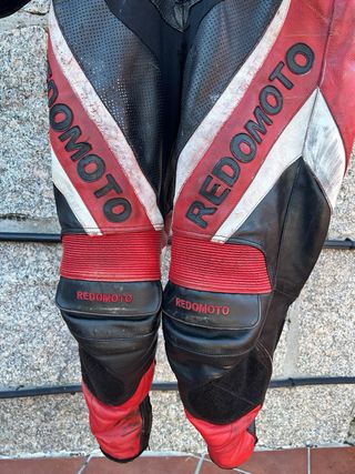 Mono de cuero para moto de 1 pieza