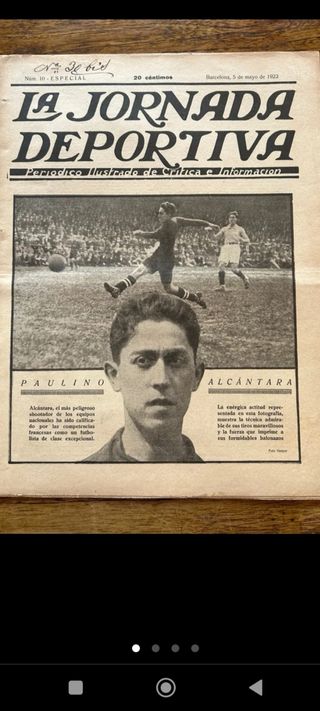 Periódico La Jornada Deportiva 1922 Alcántara