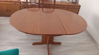 Mesa comedor madera y 4 sillas