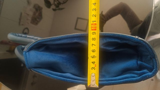 Bolso Tote Azul Marino con Rayas Rosas