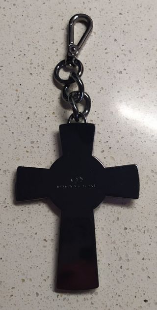 Portachiavi Croce Gotica Nera