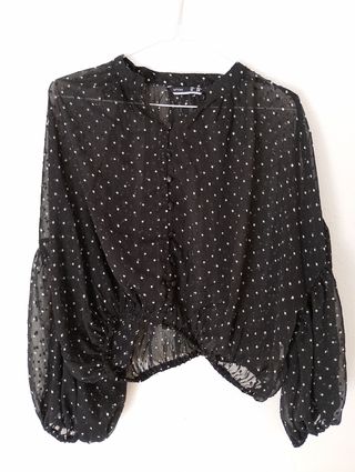 Blusa negra Lefties lunares M/38