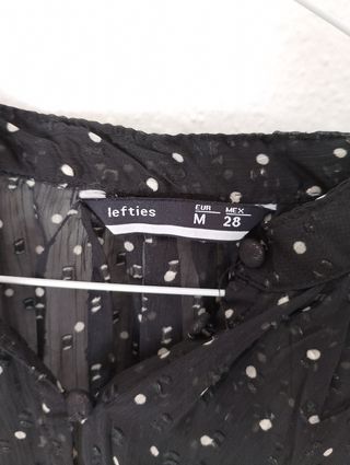 Blusa negra Lefties lunares M/38