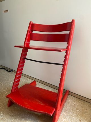 Silla Stokke Tripp Trapp Madera Roja