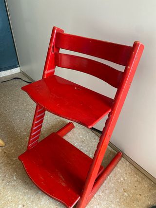Silla Stokke Tripp Trapp Madera Roja