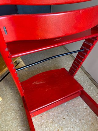 Silla Stokke Tripp Trapp Madera Roja
