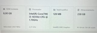 Portátil HP ProBook 440 G7 i5 10ª Gen 8GB/240GB