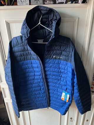 anorak Chaqueta abrigo Columbia Talla L Azul