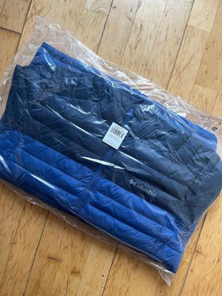 anorak Chaqueta abrigo Columbia Talla L Azul