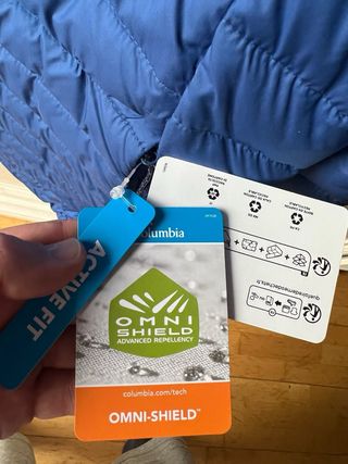 anorak Chaqueta abrigo Columbia Talla L Azul