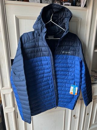 anorak Chaqueta abrigo Columbia Talla L Azul