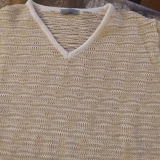 Maglioncino beige/bianco taglia 44