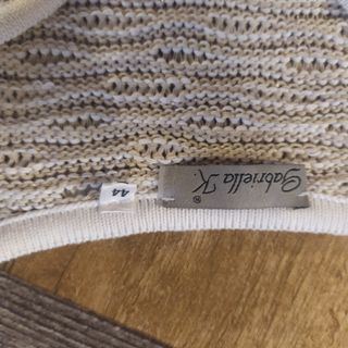 Maglioncino beige/bianco taglia 44