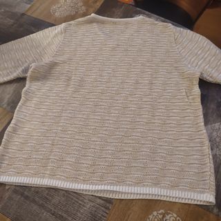 Maglioncino beige/bianco taglia 44