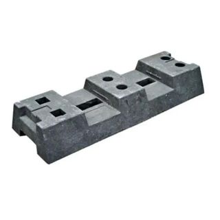 Bases de caucho para valla móvil