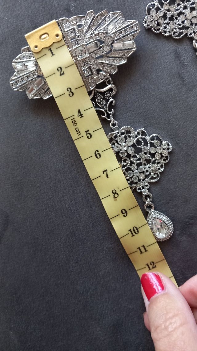 Aderezo Fallera Huertana Plata y Perlas