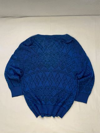Cárdigan Burberrys London Vintage Diseño Azul M