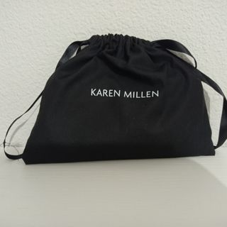Cartera Karen Millen Beige acabado serpiente 