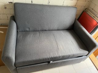 Sofá cama 2 plazas gris