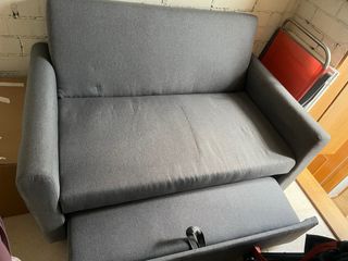 Sofá cama 2 plazas gris