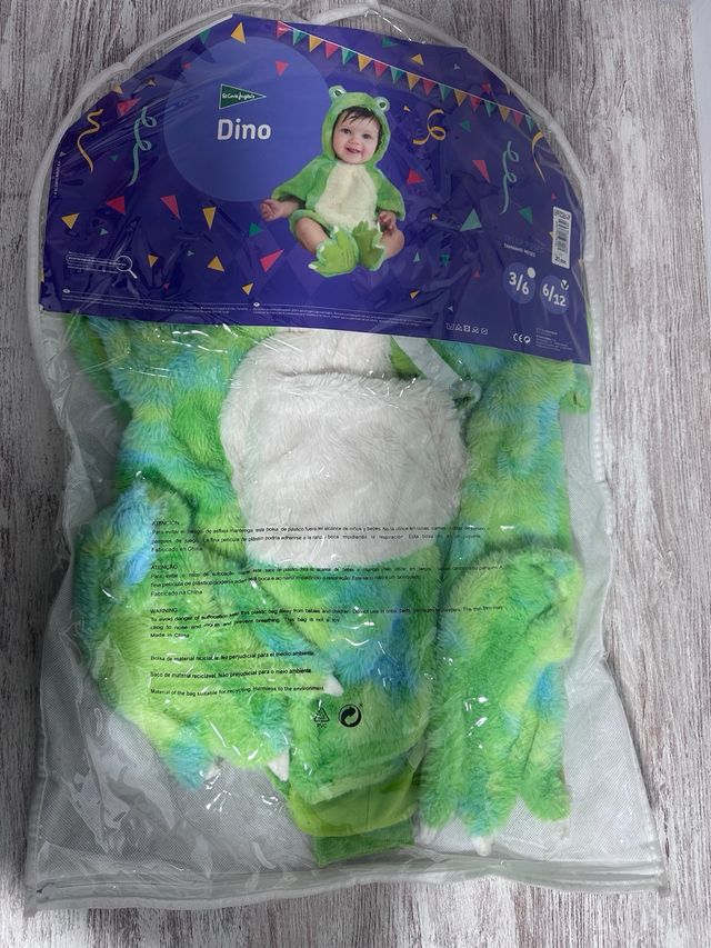 Disfraz de dinosaurio para bebé