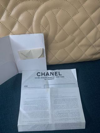 Borsa Chanel Beige Trapuntata