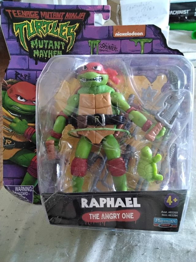 Statuetta delle tartarughe ninja di Raphael Mutant Mayhem