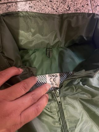 Traje impermeable talla XL