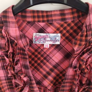 Camicetta Jennyfer a quadri rossi e neri taglia M